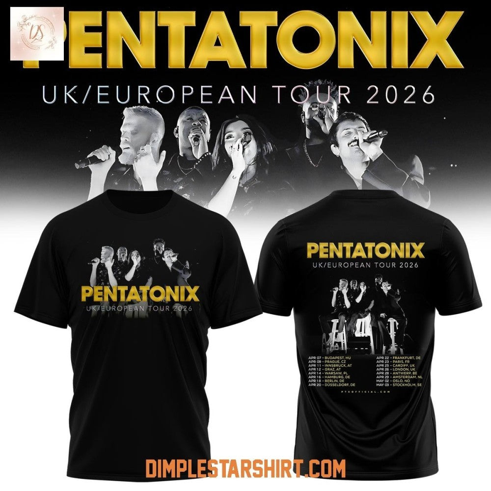 Pentatonix UK European Tour 2026 Shirt