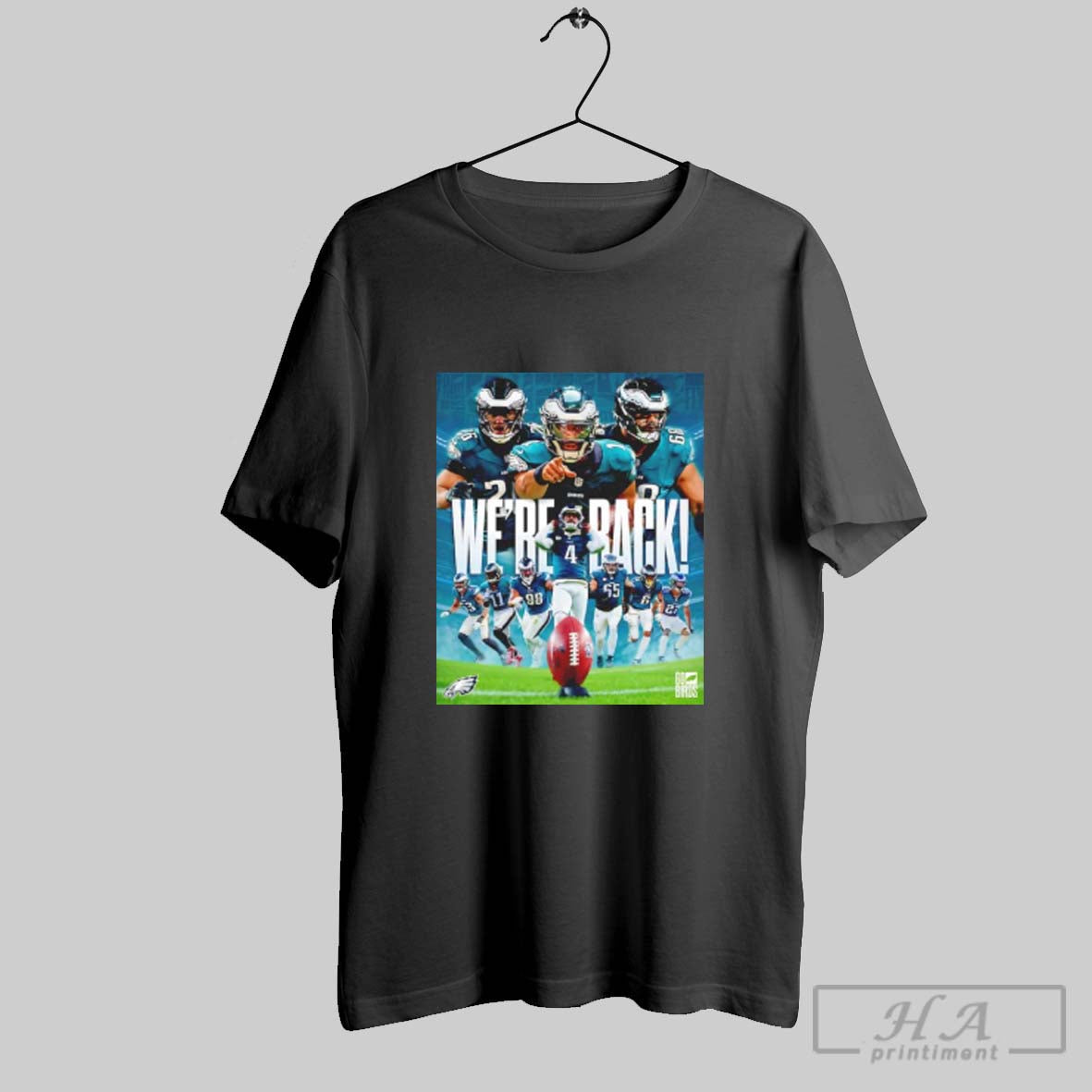 Official Philadelphia Eaglethe We Are Back Football Player Collage