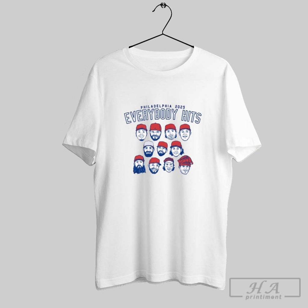 Official Philadelphia Phillies 2025 Everybody Hits Shirt