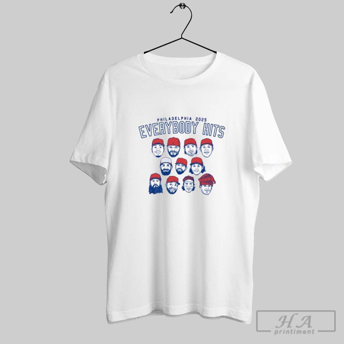 Official Philadelphia Phillies 2025 Everybody Hits Shirt