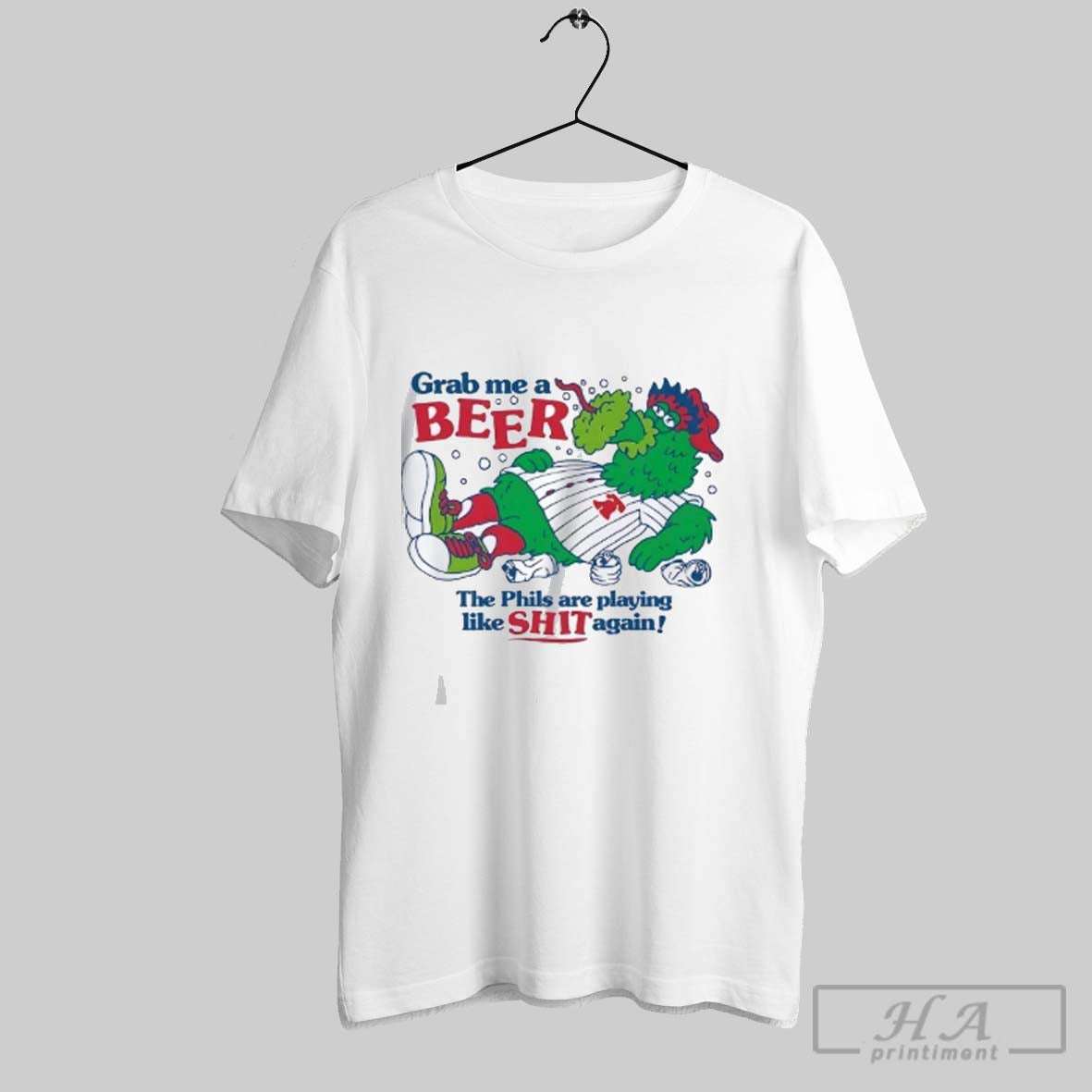 Official Philadelphia Phillies Grab Me A Beer The Phils Are Playing Like Shit Again Tee