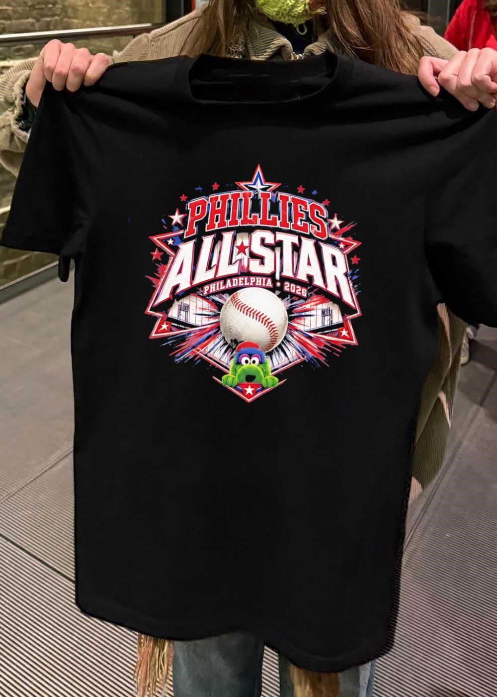 Phillies All-Star Philadelphia 2026 Gritty Mascot T-Shirt