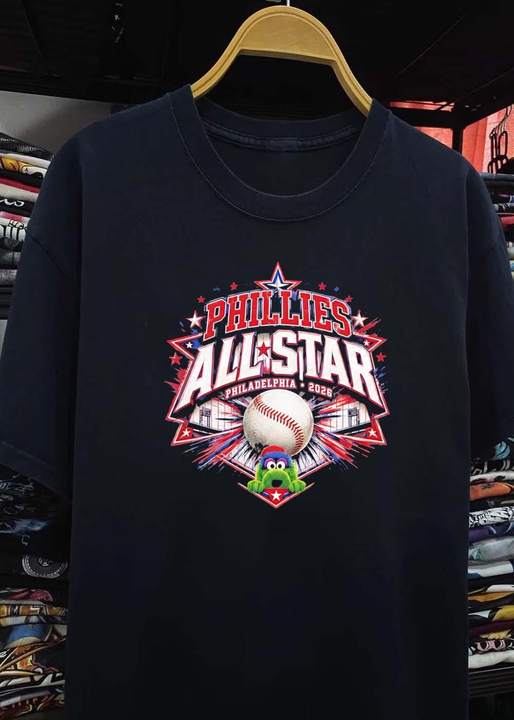 Phillies All-Star Philadelphia 2026 Gritty Mascot T-Shirt