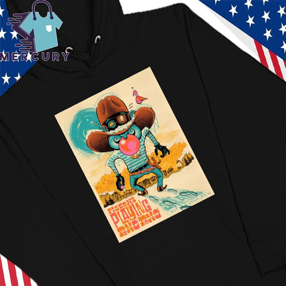 Pigeons Playing Ping Pong’s Pittsburgh PA 2026 Poster Shirt