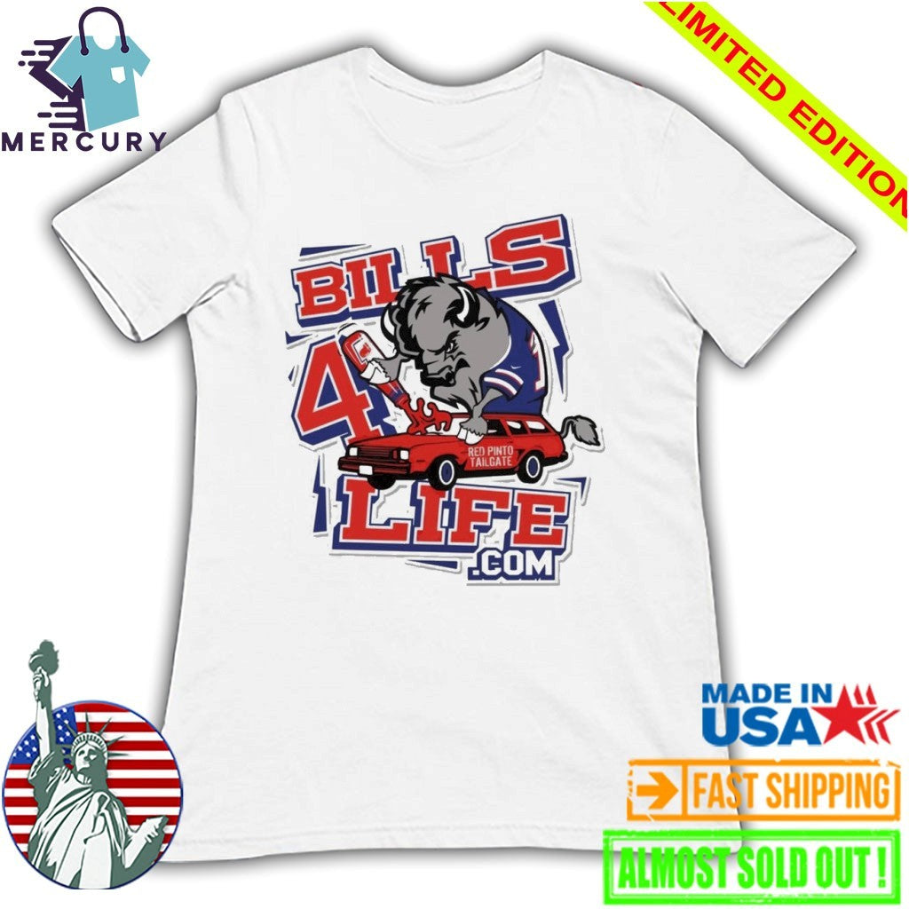 Pinto Ron Wearing Bills 4life Buffalo Shirt