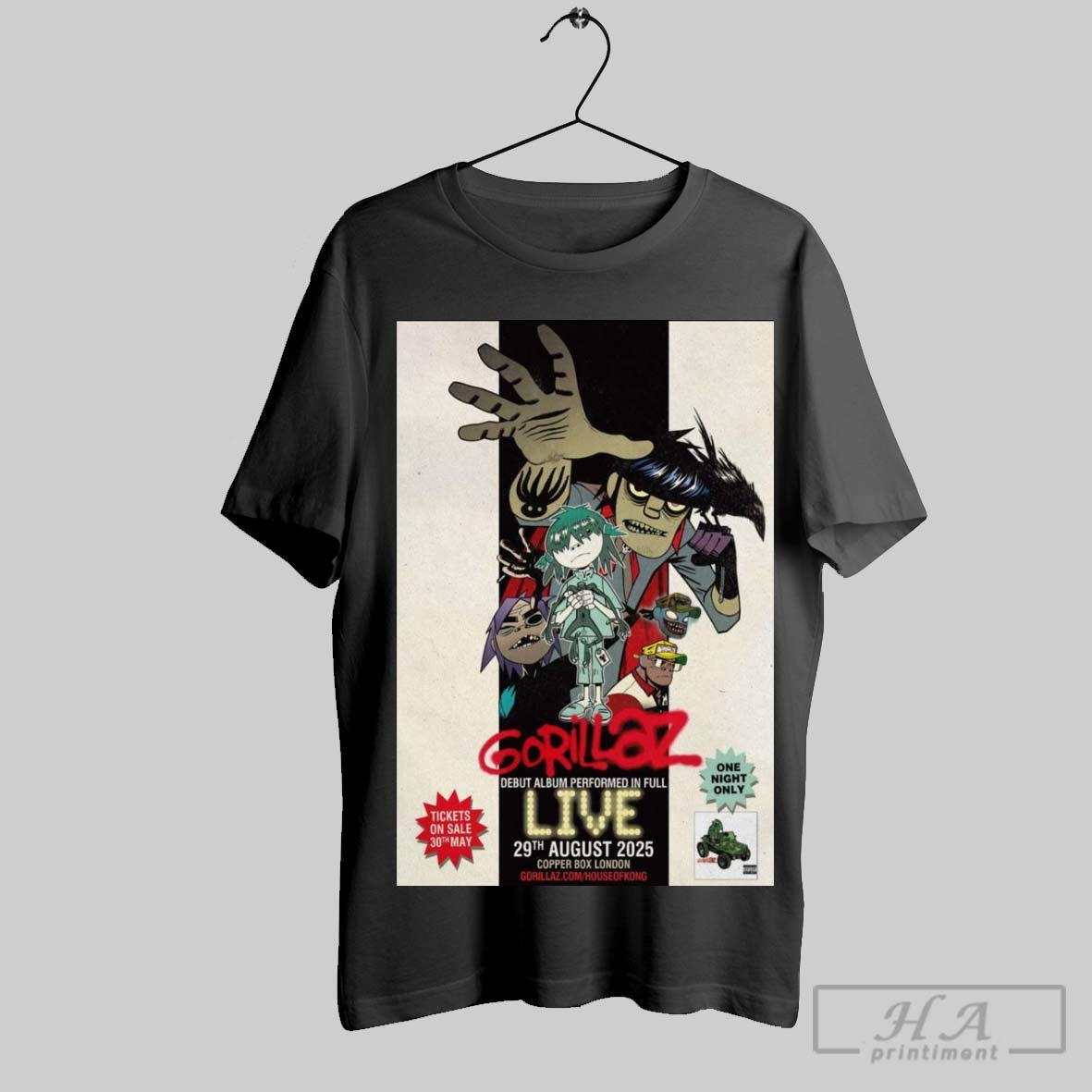 Official Poster Gorillaz Debut Album Performed In Full Live August 29 2025 London Uk Concert