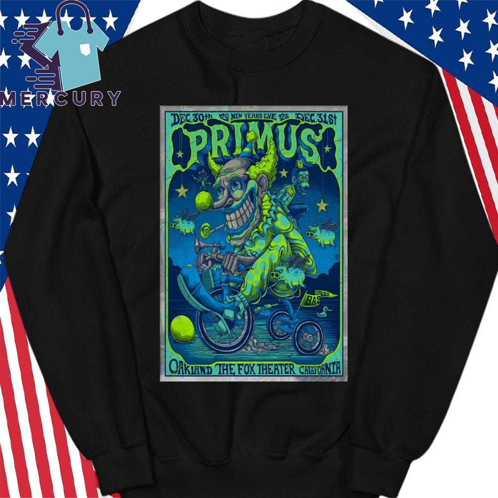 Primus Fox Theater In Oakland CA Dec 30-31 2025 Poster Shirt