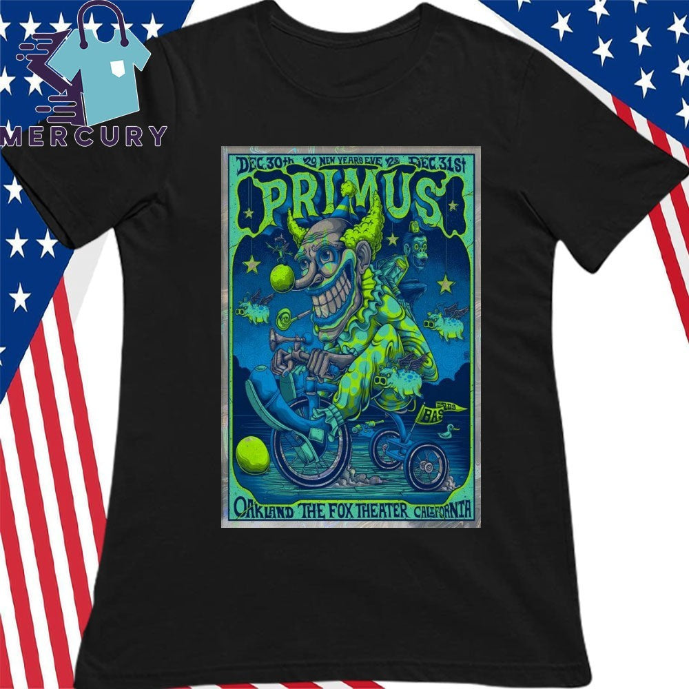 Primus Fox Theater In Oakland CA Dec 30-31 2025 Poster Shirt