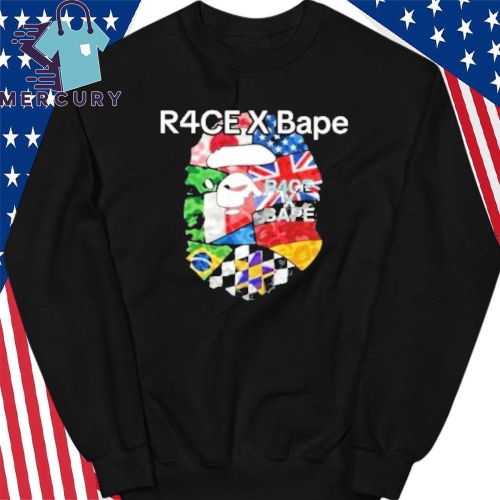 R4ce X Bape Racing Graphic Shirt