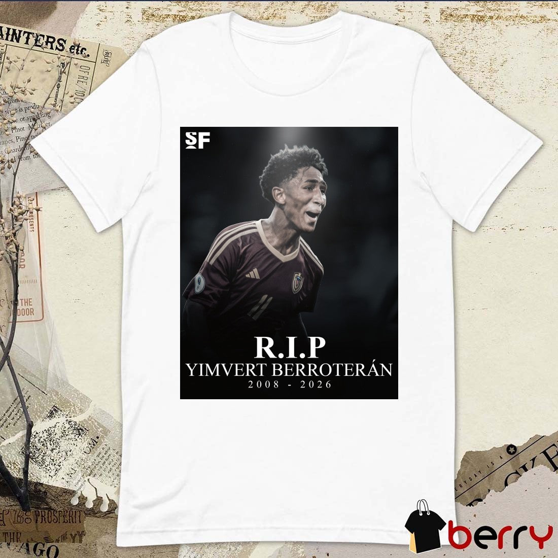 RIP Yimvert Berroterán 2008 – 2026 Soccer Forever Poster t-shirt