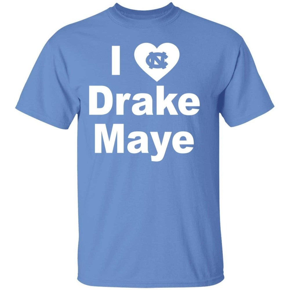 Rameses Wearing I Heart Drake Maye Shirt