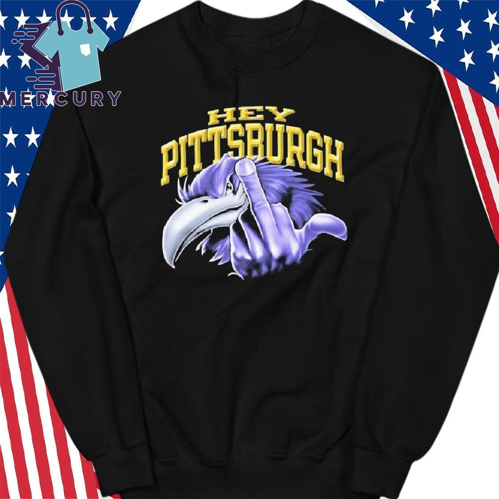 Ray Lewis Hey Pittsburgh Middle Finger Shirt