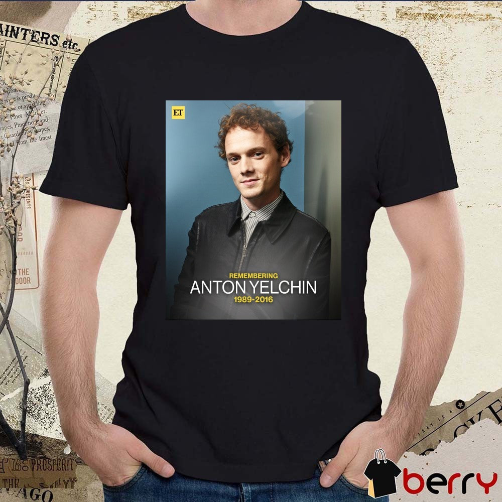 Remembering Anton Yelchin 1989 – 2016 Entertainment Tonight Poster t-shirt