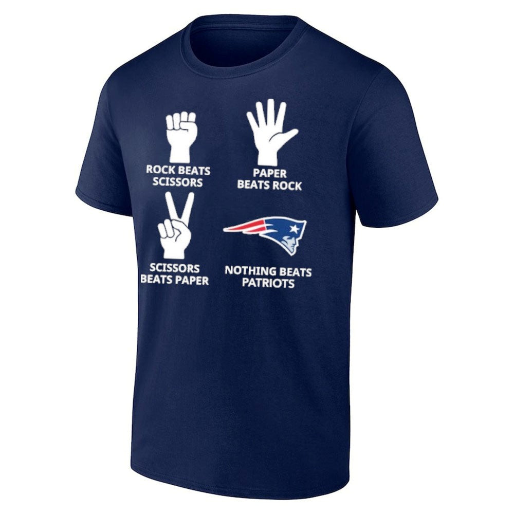 Rock Beats Scissors Paper Beats Rock Nothing Beats Patriots Shirt