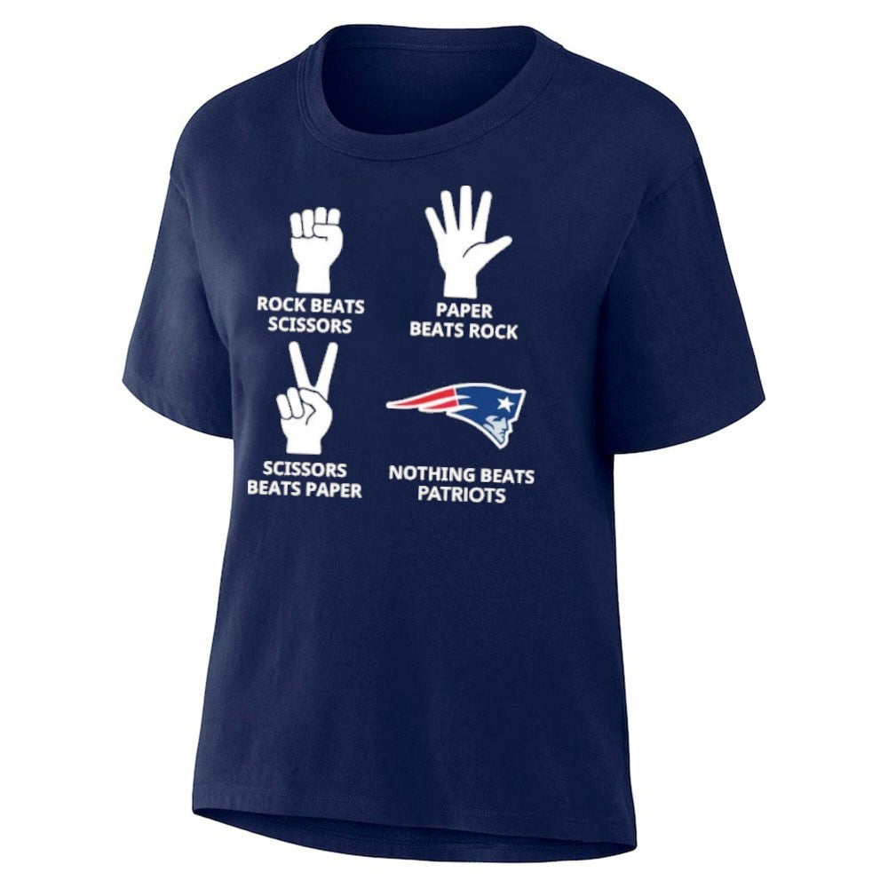 Rock Beats Scissors Paper Beats Rock Nothing Beats Patriots Shirt