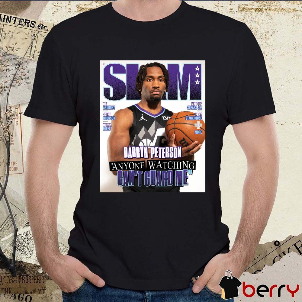SLAM 263 Utah Jazz NBA Darryn Peterson Anyone Watching Can’t Guard Me Magazine t-shirt