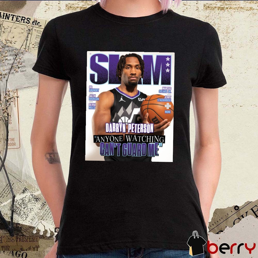 SLAM 263 Utah Jazz NBA Darryn Peterson Anyone Watching Can’t Guard Me Magazine t-shirt