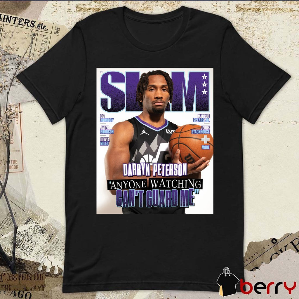 SLAM 263 Utah Jazz NBA Darryn Peterson Anyone Watching Can’t Guard Me Magazine t-shirt