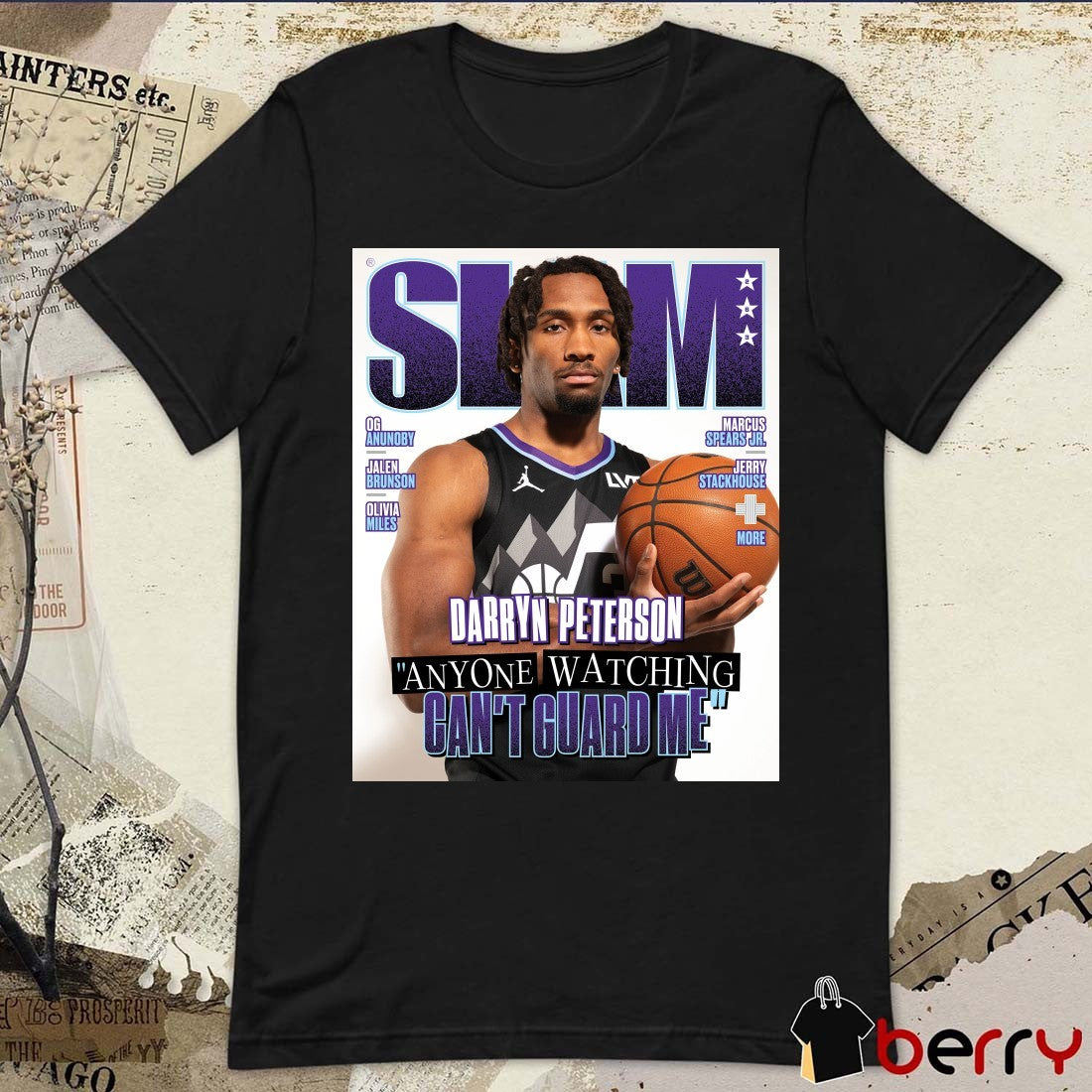 SLAM 263 Utah Jazz NBA Darryn Peterson Anyone Watching Can’t Guard Me Magazine t-shirt