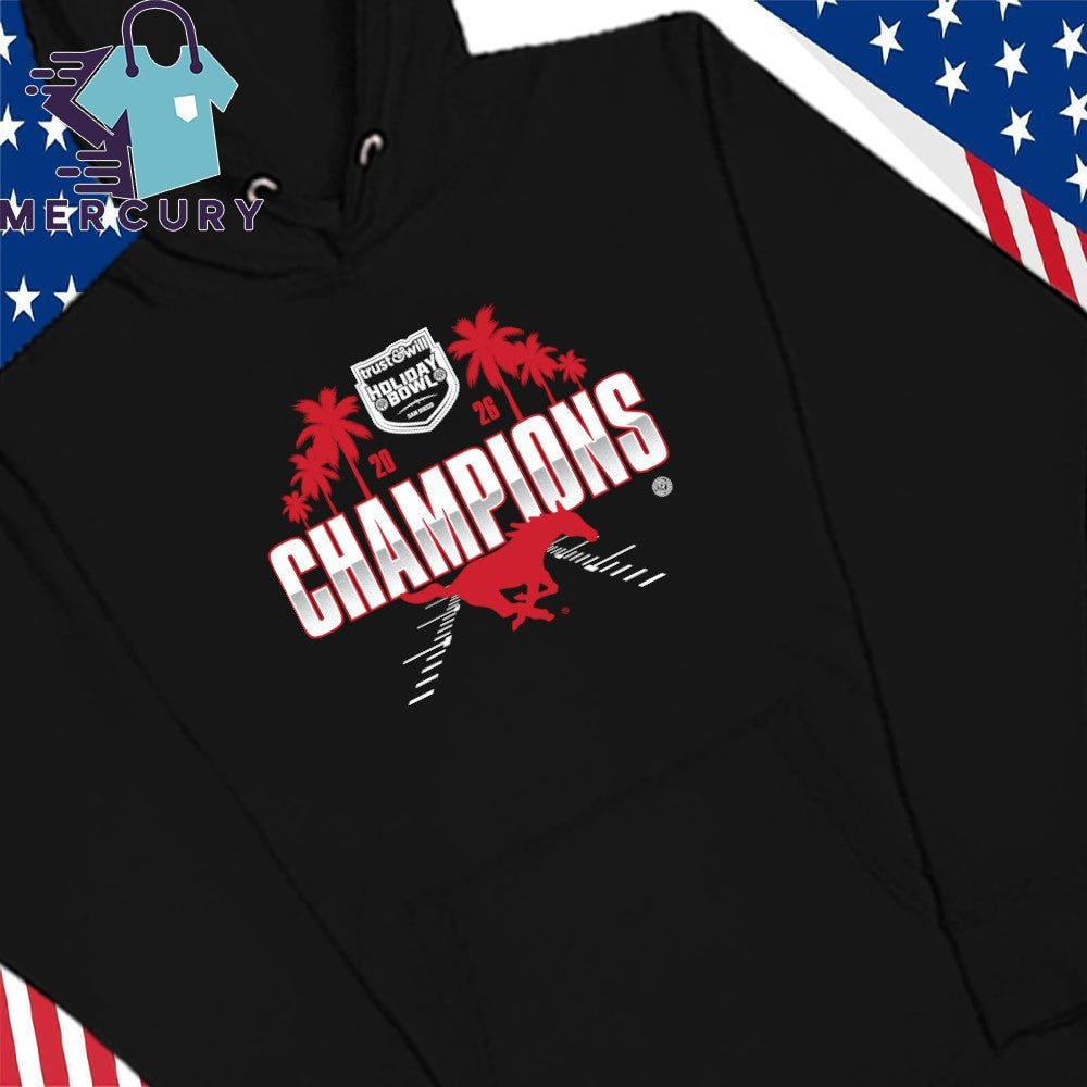 SMU Mustang Football 2026 Holiday Bowl Champions Shirt
