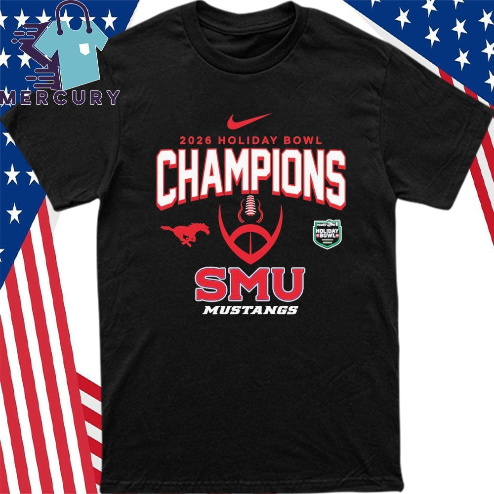 SMU Mustangs 2026 Trust & Will Holiday Bowl Champions Shirt