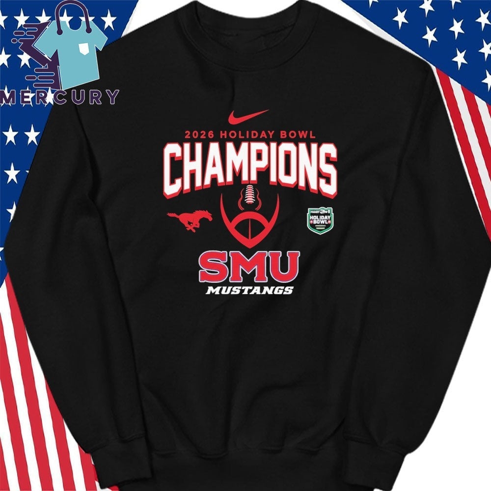 SMU Mustangs 2026 Trust & Will Holiday Bowl Champions Shirt