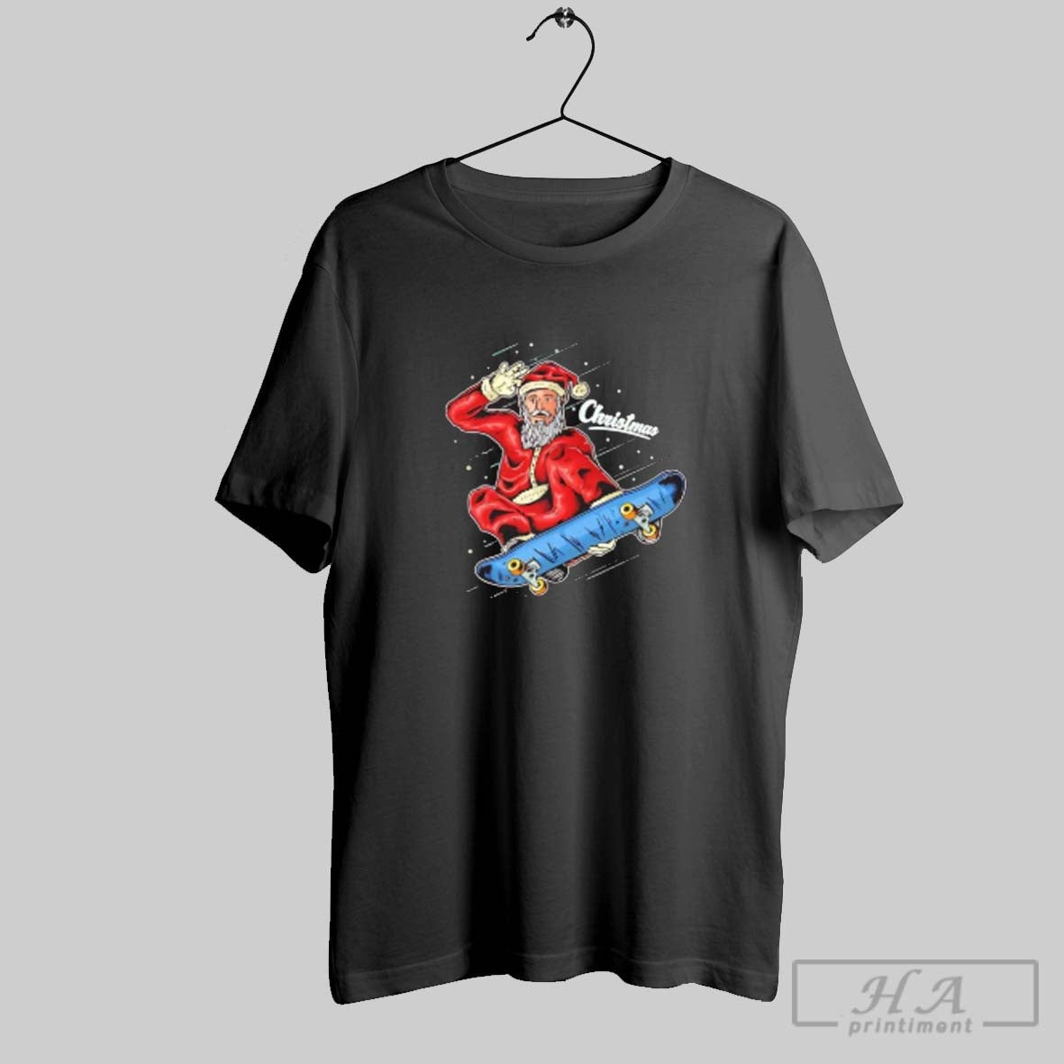 Official Santa Skateboarding Halloween