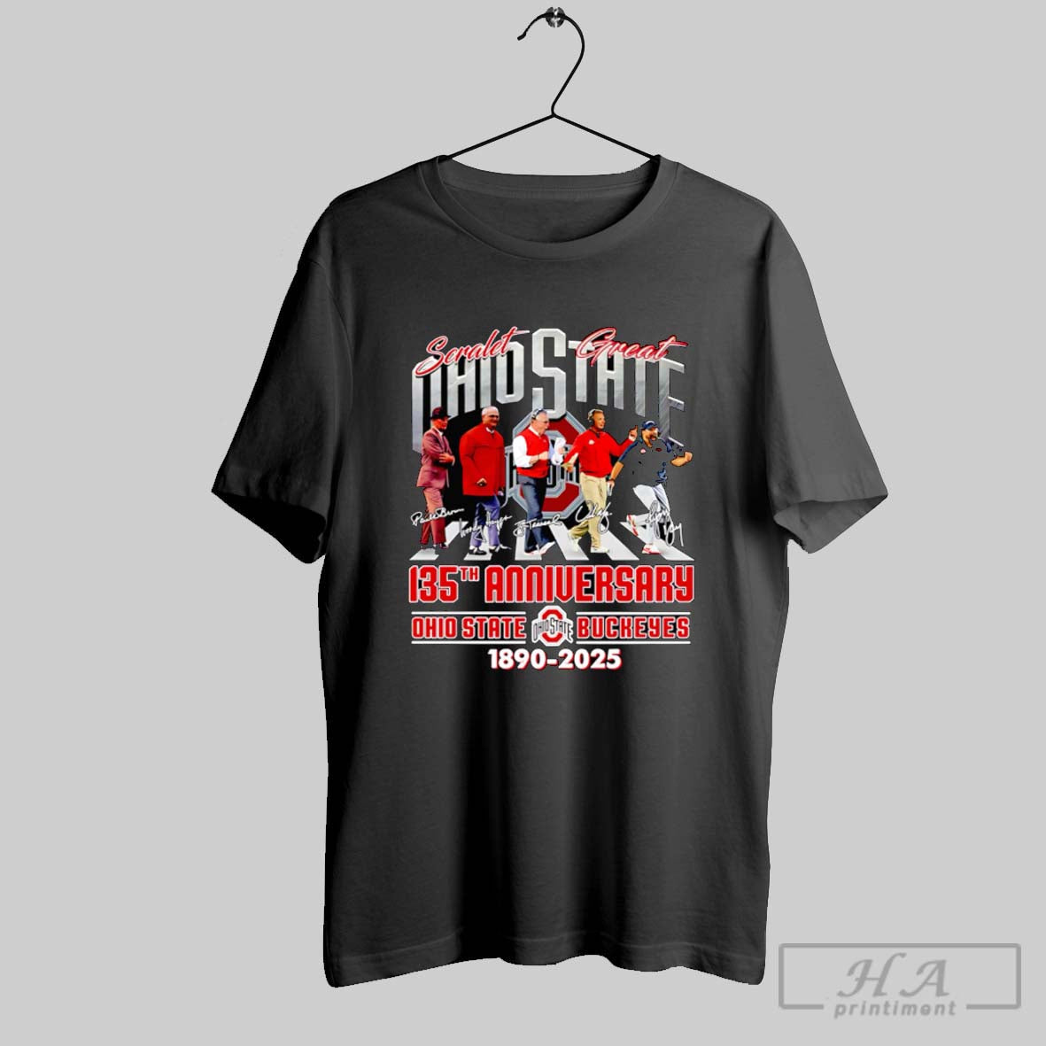 Official Scarlet Great Ohio State 135th Anniversary 1890 2025