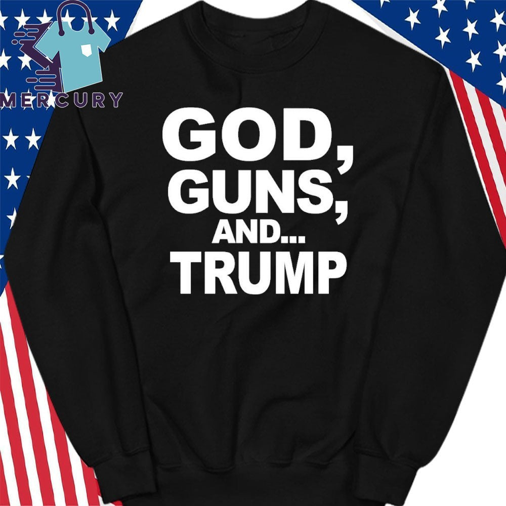 Scott Presler wears God Guns And Trump Shirt