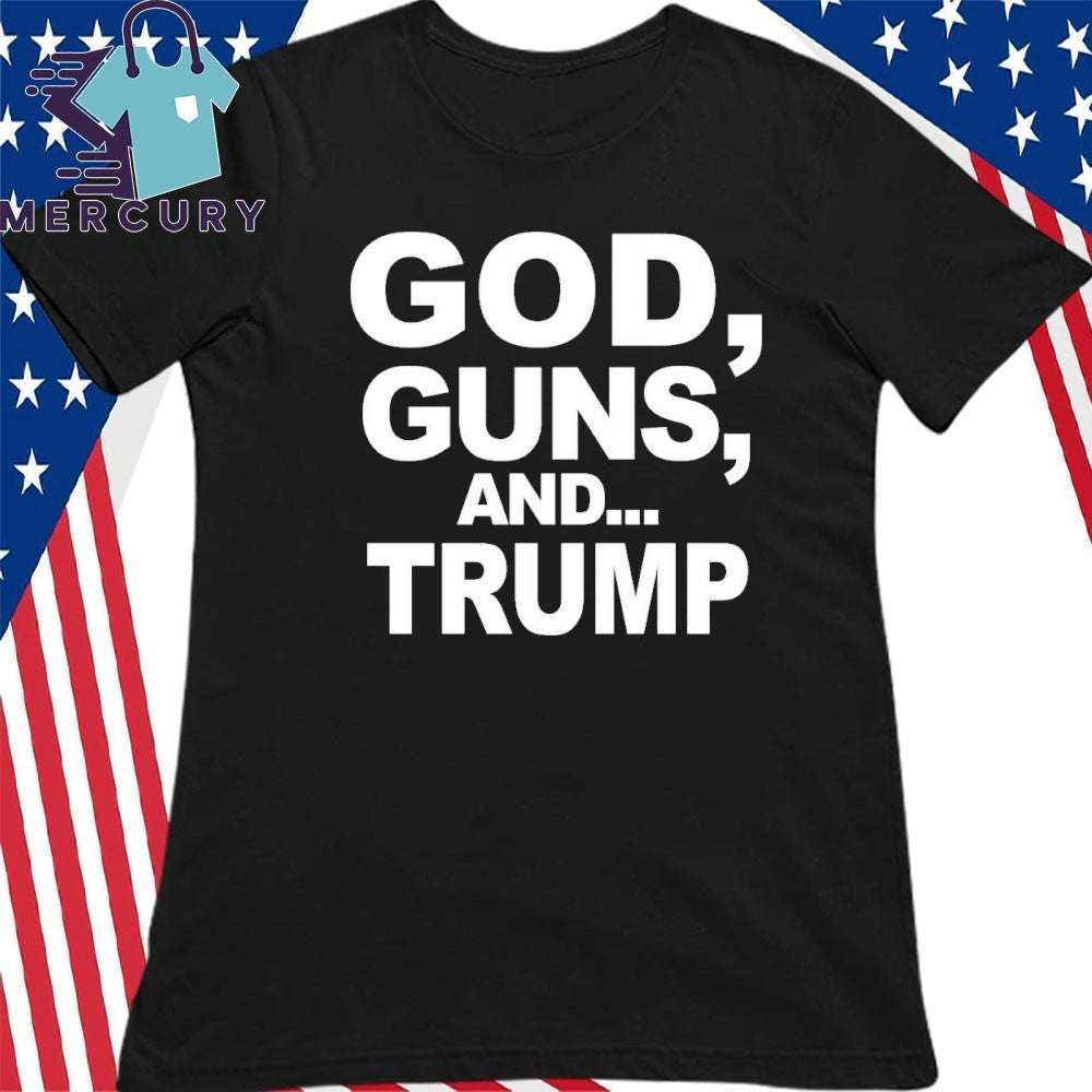 Scott Presler wears God Guns And Trump Shirt