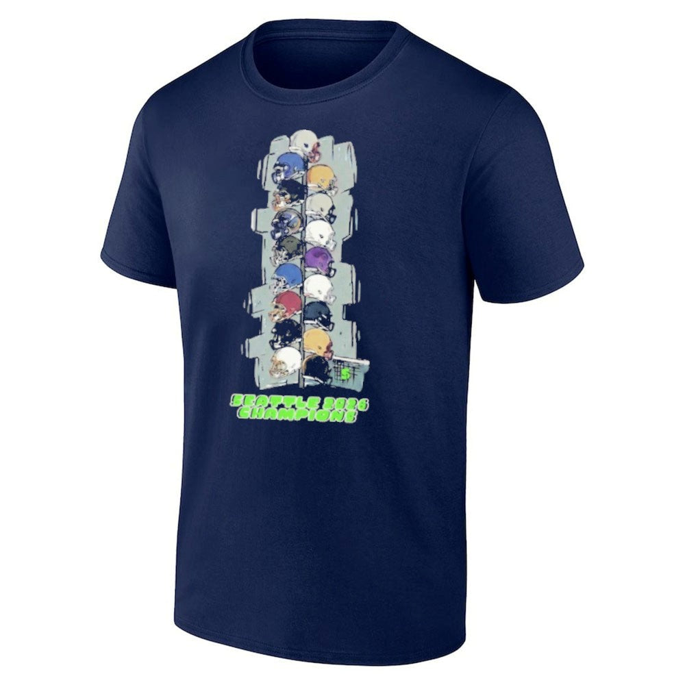 Seattle Football Stacking Helmets Champions Shirt