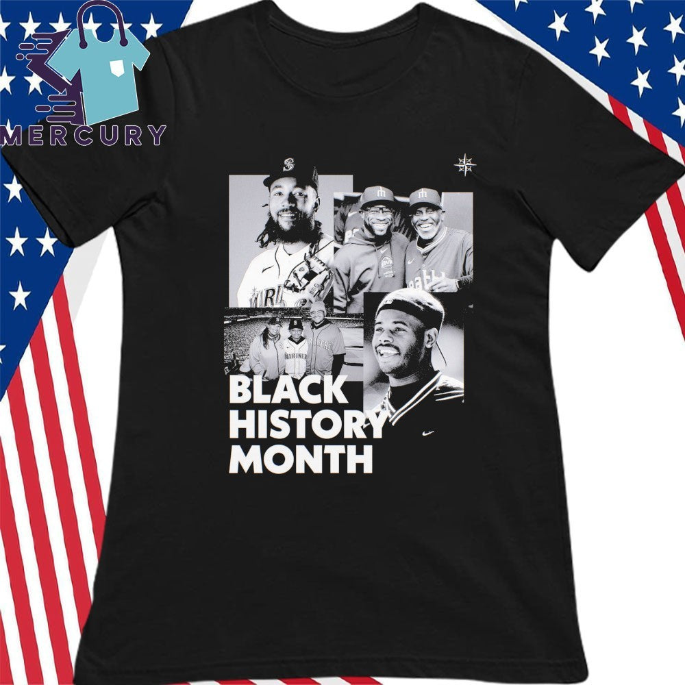 Seattle Mariners Ken Griffey Jr Black History Month Shirt