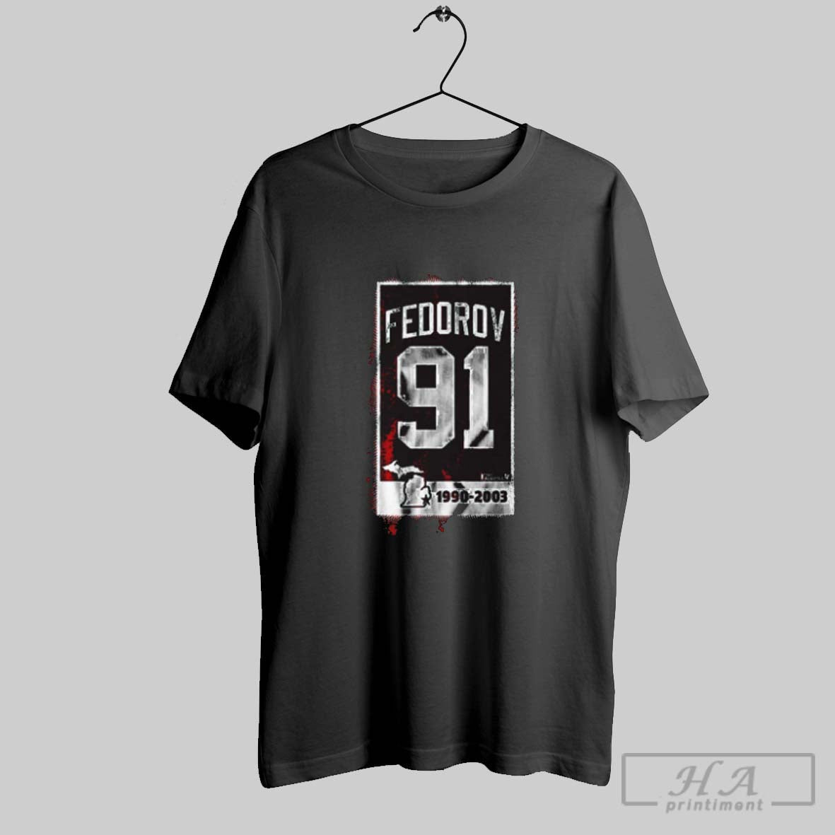 Official Sergei Fedorov 91 Banner Cska Moscow Hockey 1990 2003