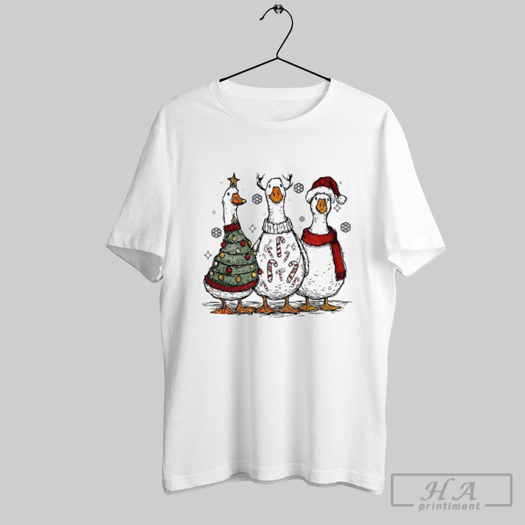 Official Silly Goose Cute Snowman Santa Christmas 2025 Vintage