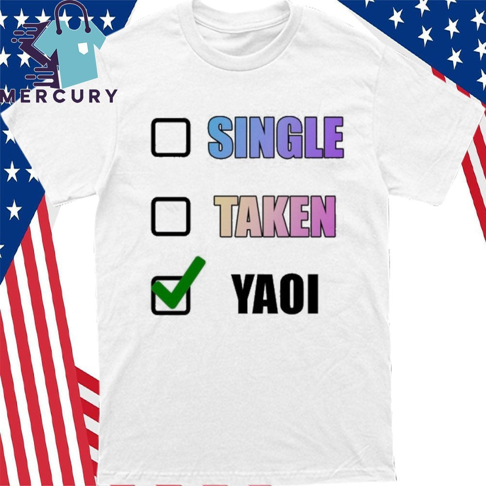 Single Taken Yaoi Check Shirt