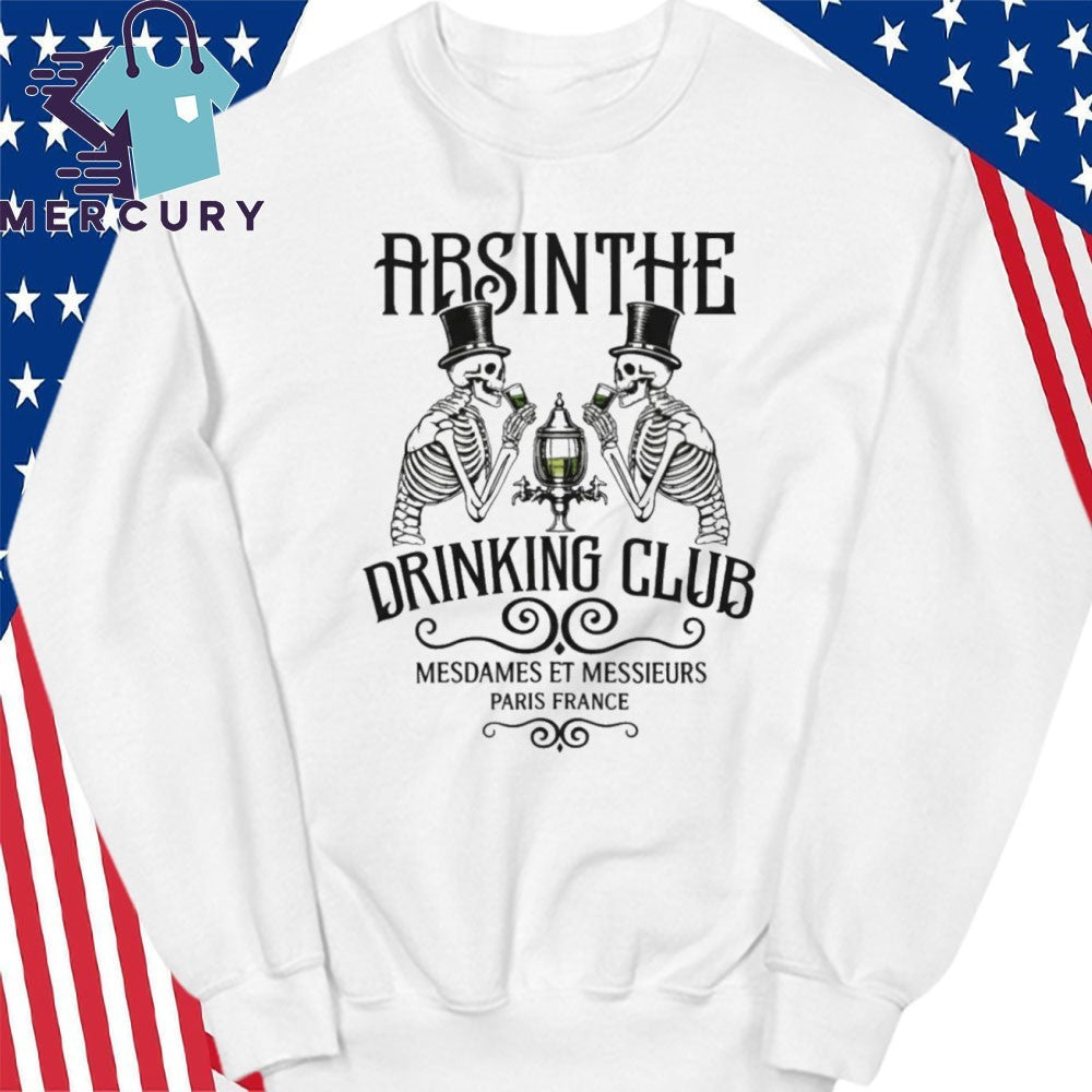 Skeleton absinthe drinking club mesdames et messieurs Paris France Shirt