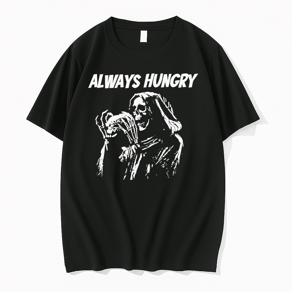 Official Skeleton Always Hungry Brennen Taylor Black T Shirts Jpg