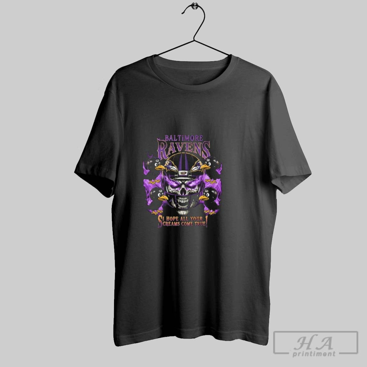 Official Skull X Baltimore Ravens I Hope All Your Dreams Come True Sweater