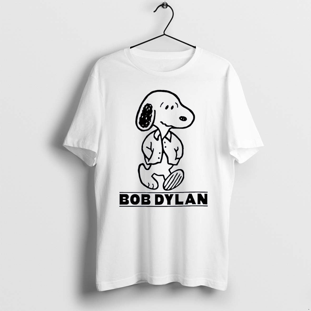 Official Snoopy Bob Dylan White T Shirts Jpg