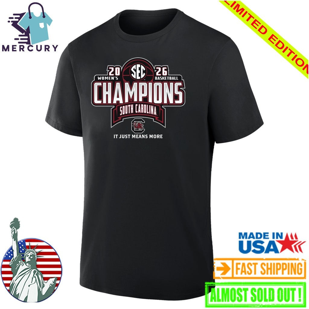 South Carolina Gamecocks 2026 SEC Women’s Basketball Regular Season Champions Shirt