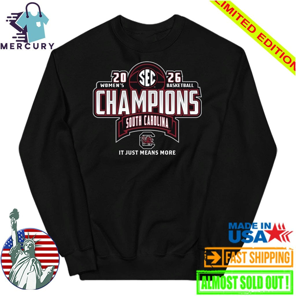 South Carolina Gamecocks 2026 SEC Women’s Basketball Regular Season Champions Shirt