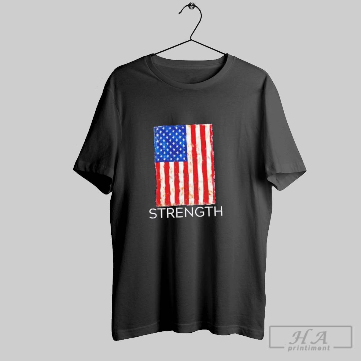 Official Strength Bold Patriot Stencil Us Flag
