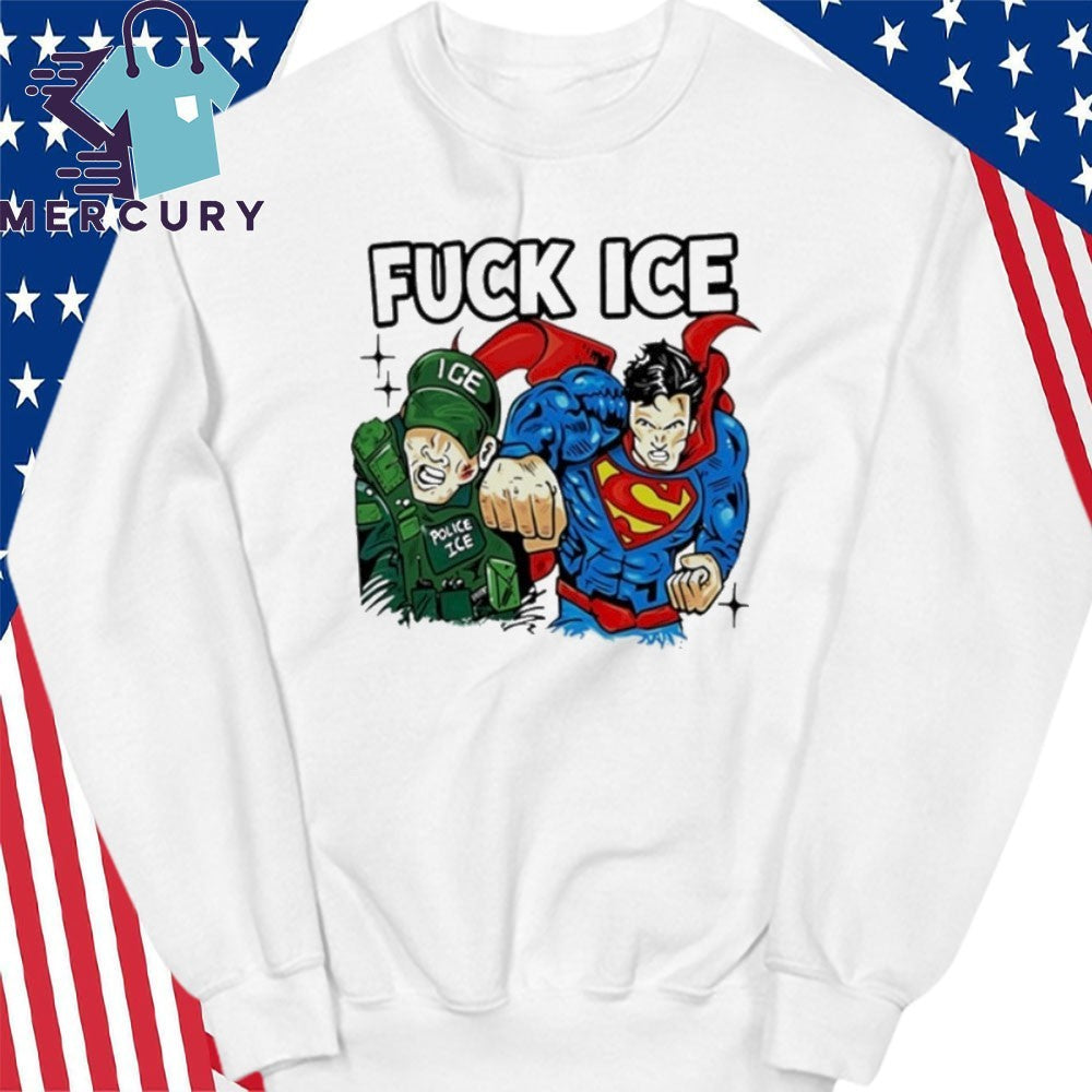 Superman Fuck Ice Police Shirt