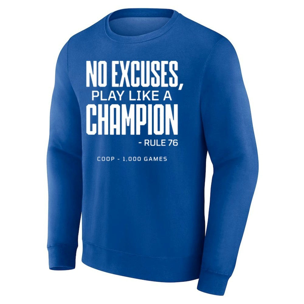 Tampa Bay Lightning No Excuses Play Like A Champion Jon Cooper 1000 Games Shirt