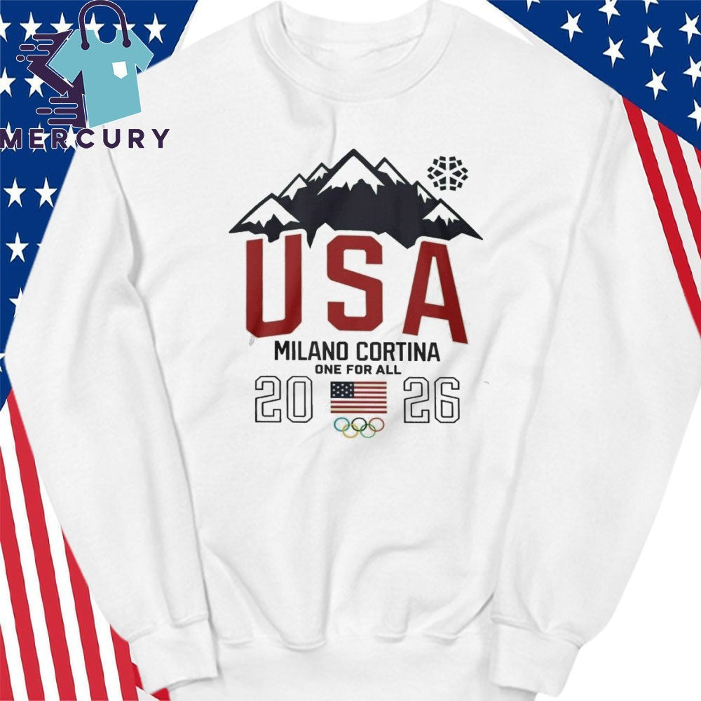 Team Usa 2026 Olympic Milano Cortina One For All Shirt