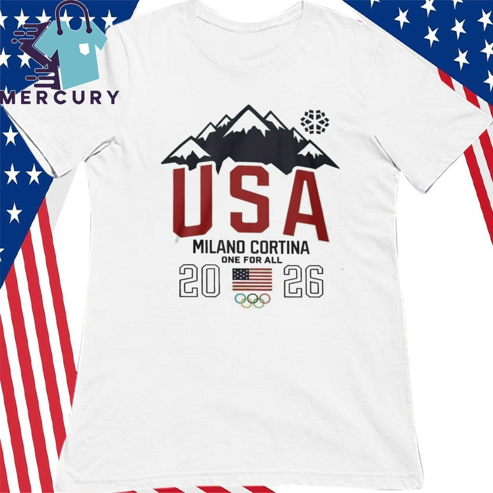 Team Usa 2026 Olympic Milano Cortina One For All Shirt
