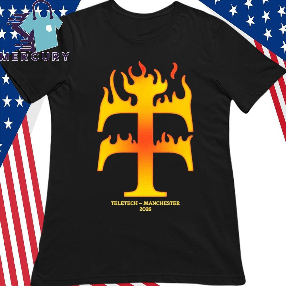 Teletech Machester 2026 Orange Flame Shirt