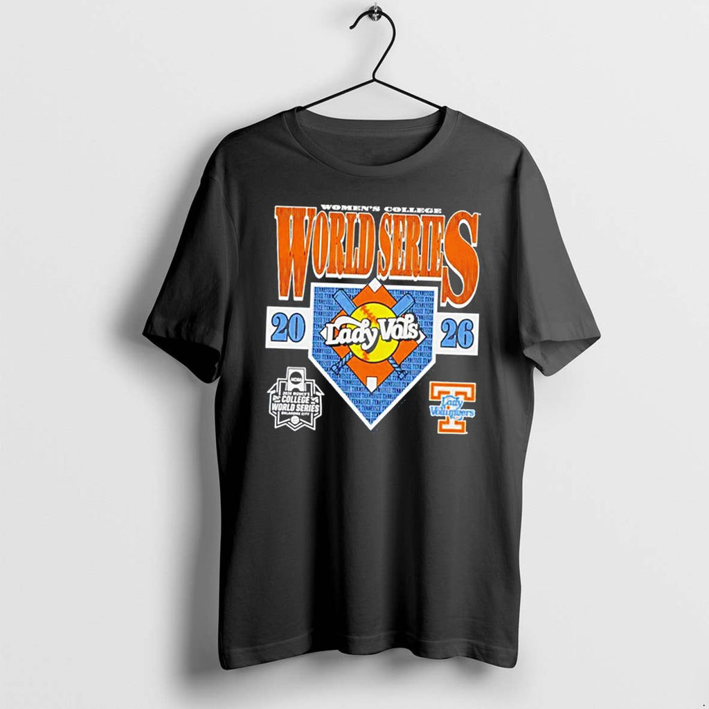 Official Tennessee Lady Volunteers 2026 Womens College World Series Logo Tee T Shirts
