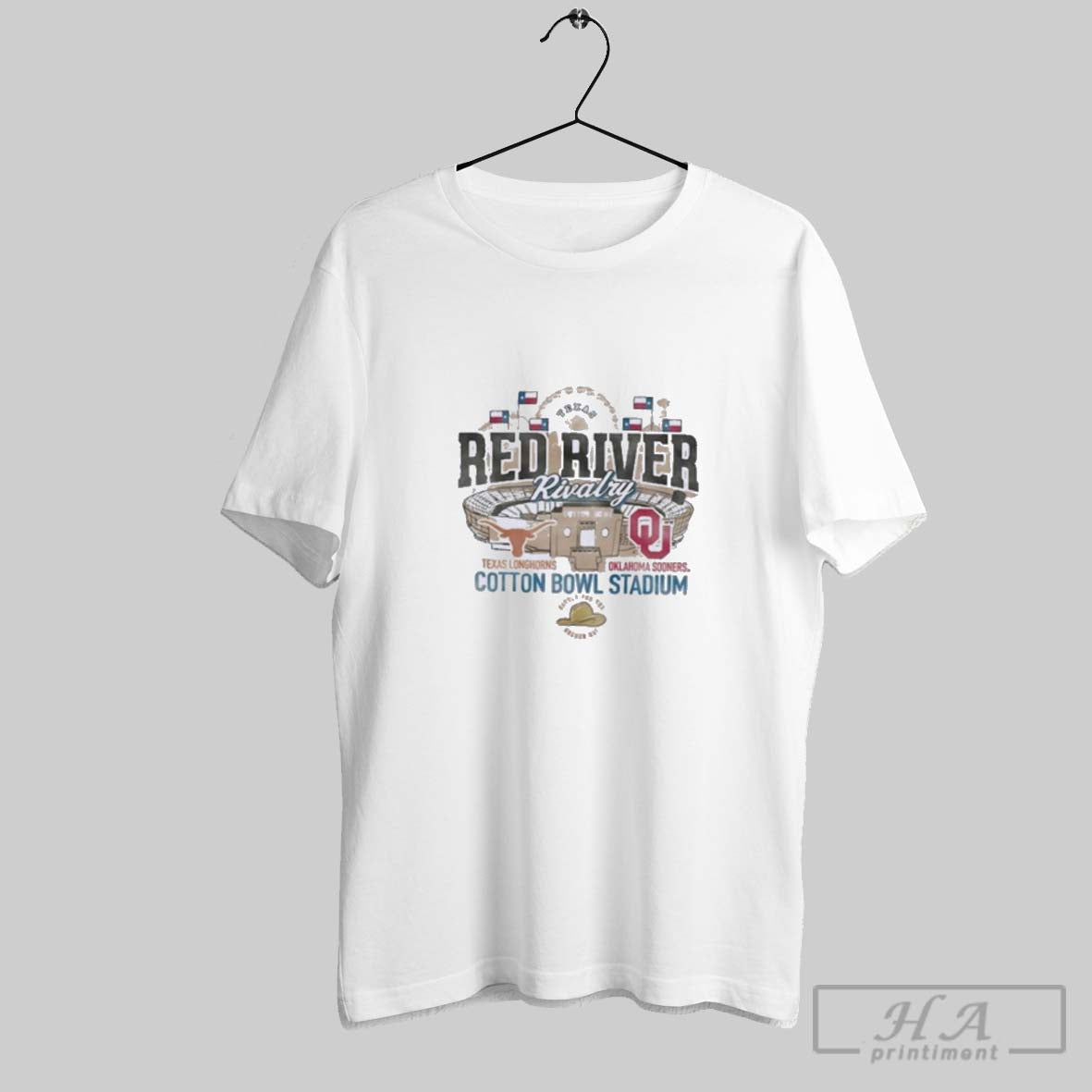 Official Texas Longhorns Vs Oklahoma Sooners 2025 Red River Rivalry Stadium Match Up