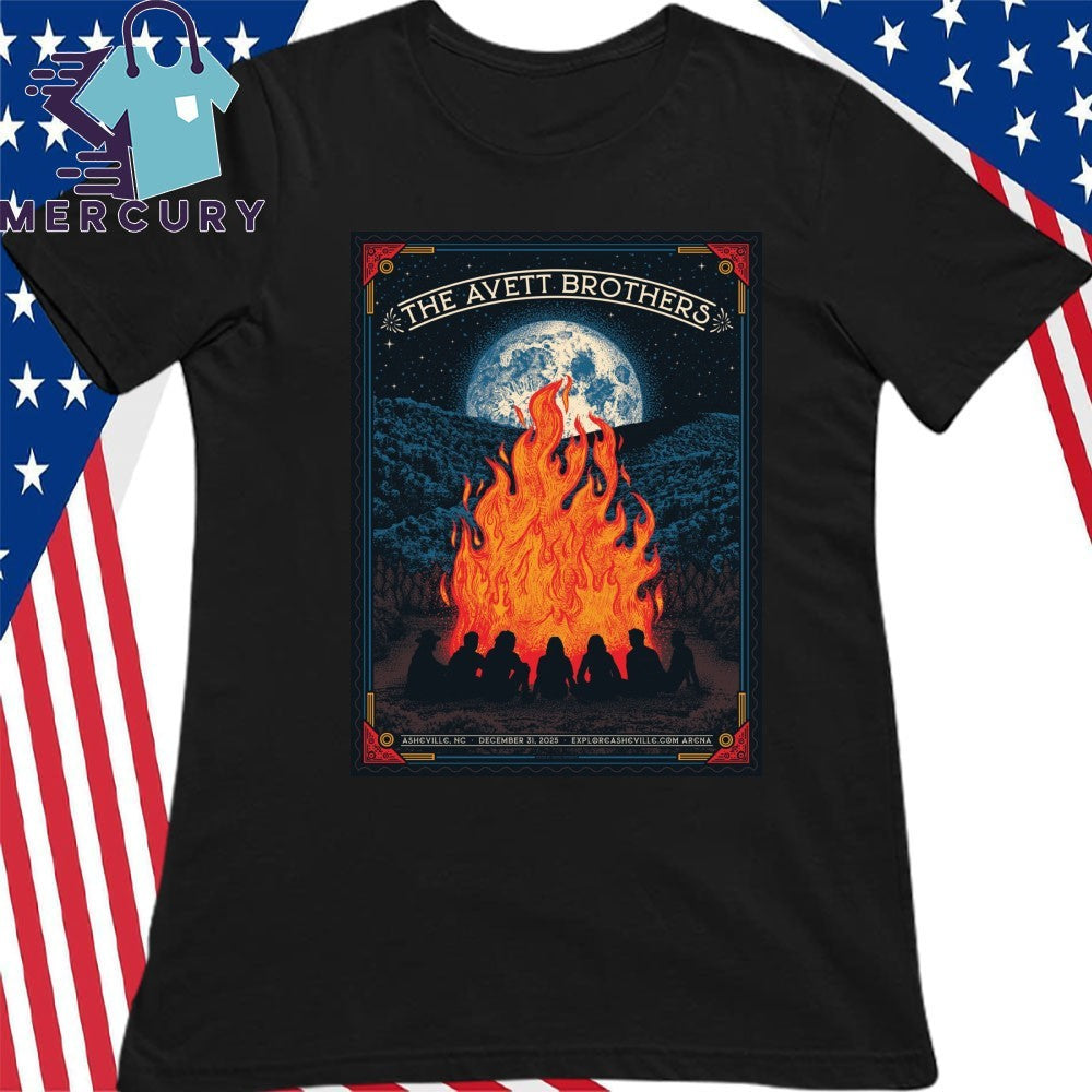 The Avett Brothers Dec 31 2025 Harrah’s Cherokee Center Asheville NC Poster Shirt